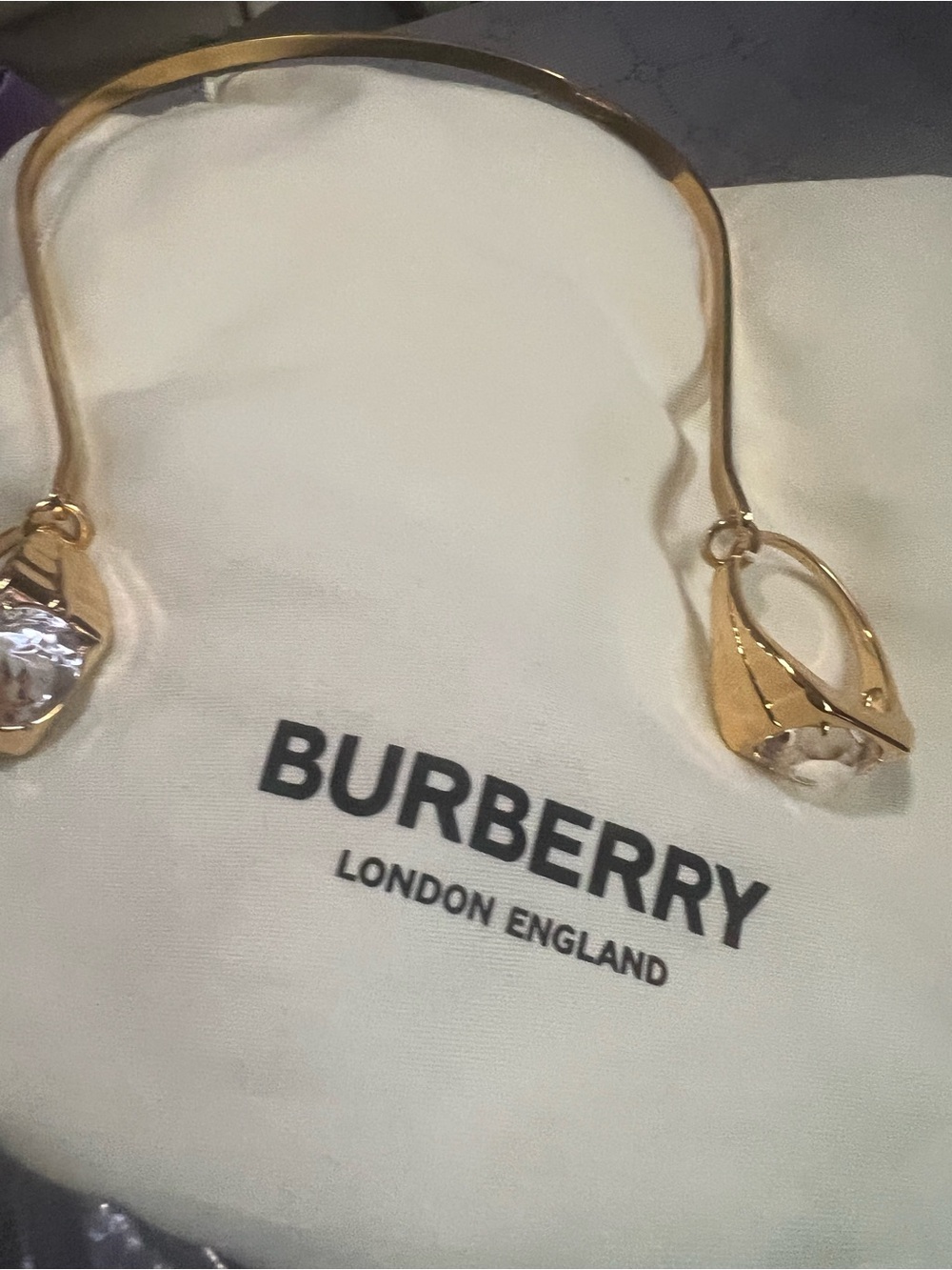 Burberry Gold Crystal Women's Headband